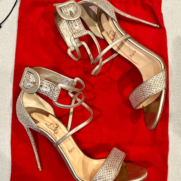 Christian Louboutin Shoes | Choca 100 Platinum | Size 40.5 - Picture 8 of 8